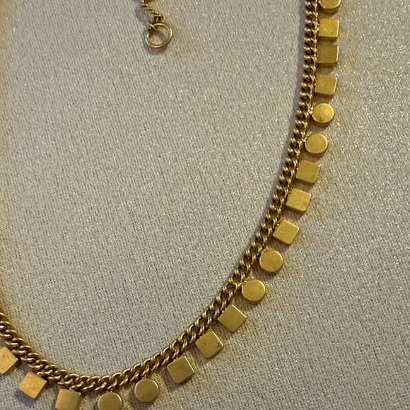 Madewell Gold Disc and Square Necklace - Picture 3 of 3